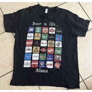Beer is life Beer T Shirt Men's XLarge Cut Duff Beer